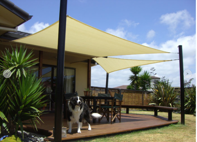 Rettangolo 12' della sabbia blocchetto UV della copertura del patio del parasole di X16 per il giardino all'aperto del patio