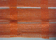 Reticolato di plastica arancio portatile industriale del recinto della barriera della maglia per gli scavi aperti