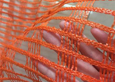 La rete d'avvertimento della neve giallo arancione della striatura ha usato il tipo di tessitura tricottato filo di ordito in costruzione del ponte