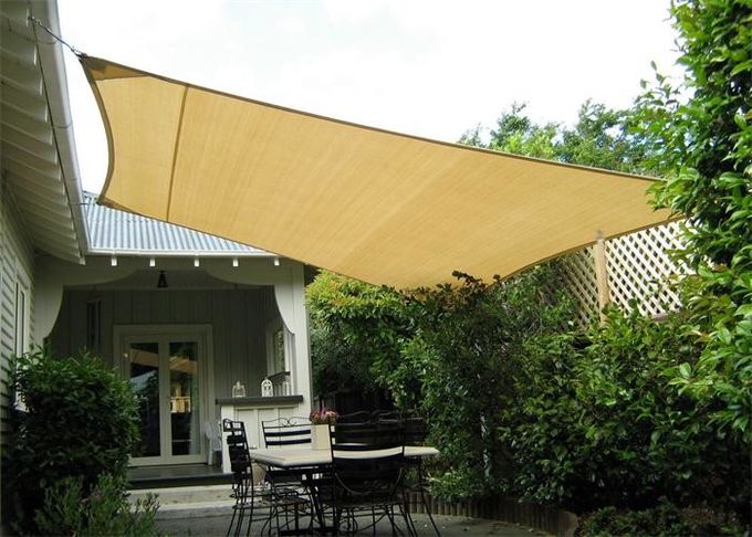 HDPE triangolare/rettangolare 100% della vela del parasole del giardino con la dimensione ed il colore su misura UV