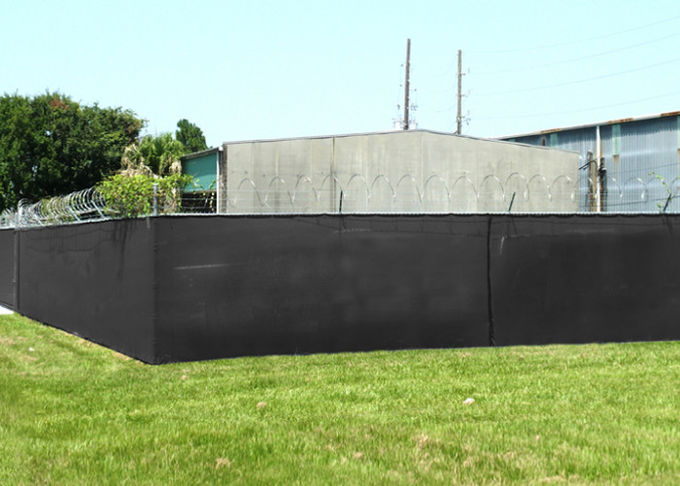 Reticolato nero del recinto di segretezza di bloccaggio di Sun con gommini di protezione d'ottone/di alluminio 140gsm