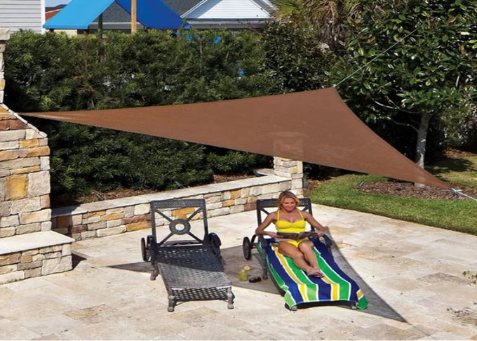 Il triangolo protegge la vela dell'ombra del giardino per l'HDPE del vergine della piscina 100% disponibile