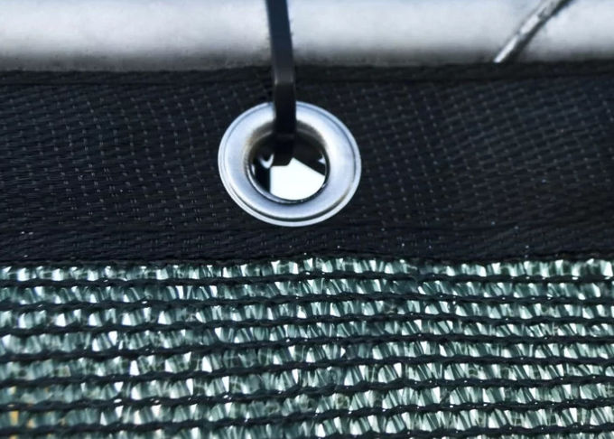 Maglia verde scuro dello schermo di segretezza di segretezza con i gommini di protezione/legami di alluminio dello zip